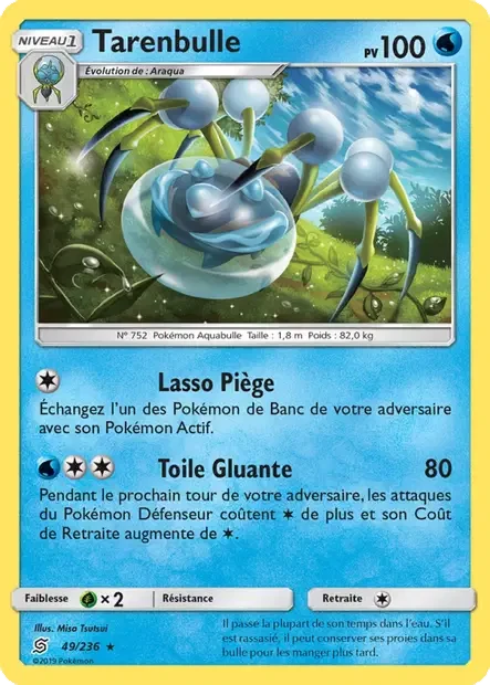 Carte Pokémon Tarenbulle sm11