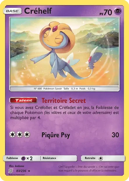 Carte Pokémon Créhelf sm11