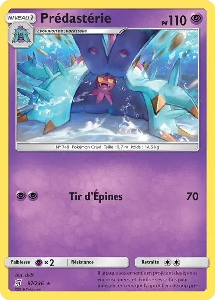 Carte Pokémon Prédastérie sm11