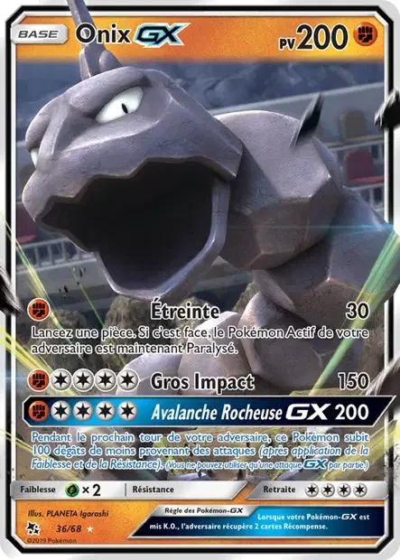 Carte 036/068 - Onix GX sm115