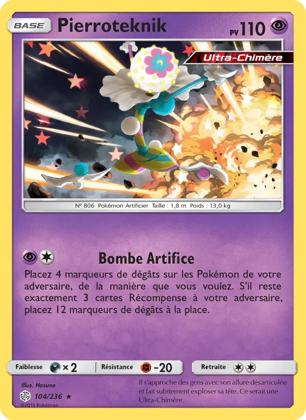 Pierroteknik — Carte Pokémon 104 Éclipse Cosmique