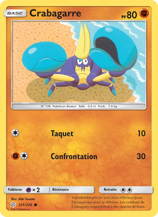 Crabagarre — Carte Pokémon 121 Éclipse Cosmique