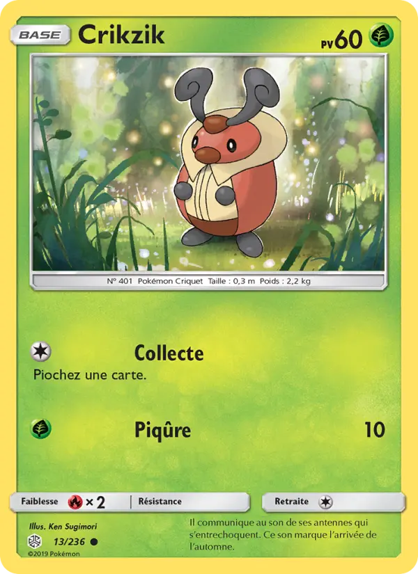 Crikzik — Carte Pokémon 13 Éclipse Cosmique