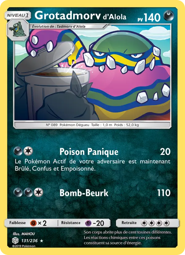 Grotadmorv d’Alola — Carte Pokémon 131 Éclipse Cosmique