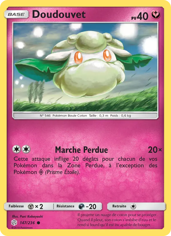Doudouvet — Carte Pokémon 147 Éclipse Cosmique