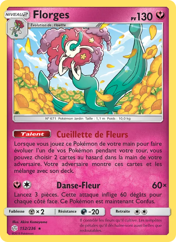 Florges — Carte Pokémon 152 Éclipse Cosmique