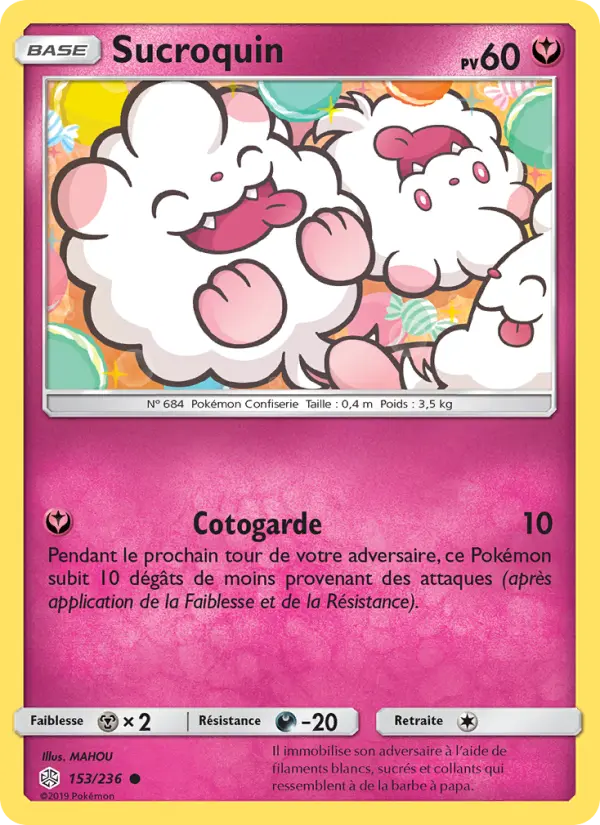 Sucroquin — Carte Pokémon 153 Éclipse Cosmique