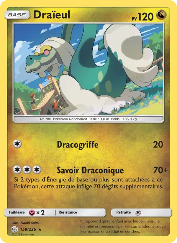 Draïeul — Carte Pokémon 159 Éclipse Cosmique