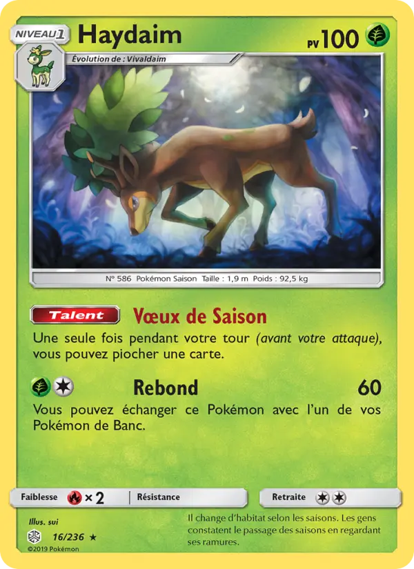 Haydaim — Carte Pokémon 16 Éclipse Cosmique