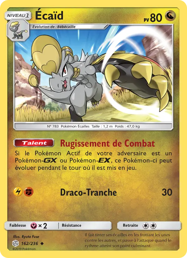 Écaïd — Carte Pokémon 162 Éclipse Cosmique