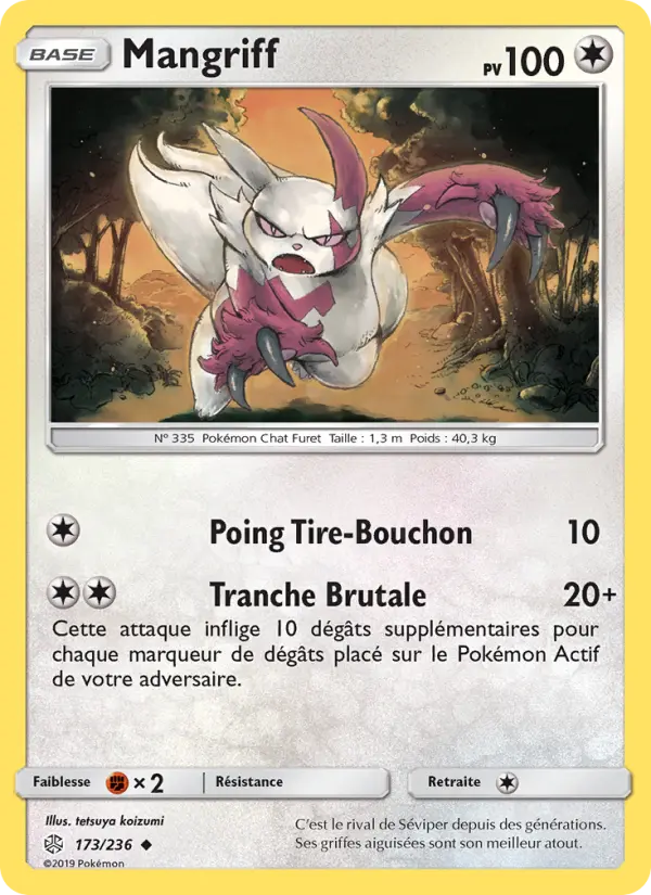Mangriff — Carte Pokémon 173 Éclipse Cosmique