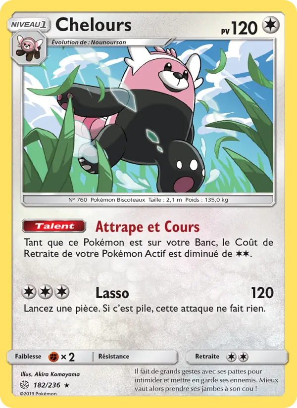 Chelours — Carte Pokémon 182 Éclipse Cosmique