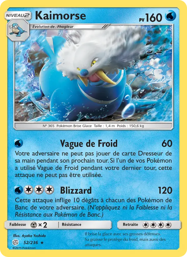 Kaimorse — Carte Pokémon 52 Éclipse Cosmique