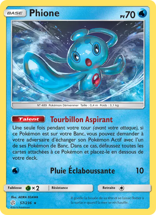 Phione — Carte Pokémon 57 Éclipse Cosmique
