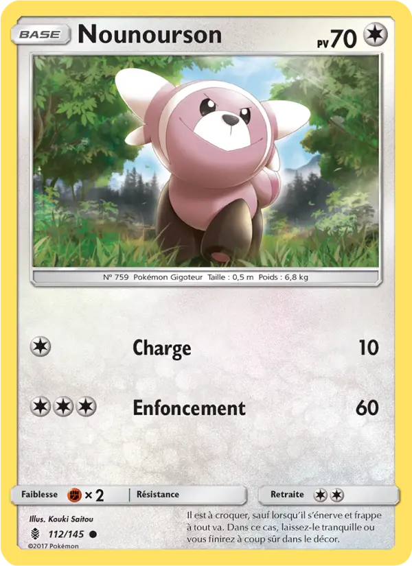 Nounourson — Carte Pokémon 112 Gardiens Ascendants