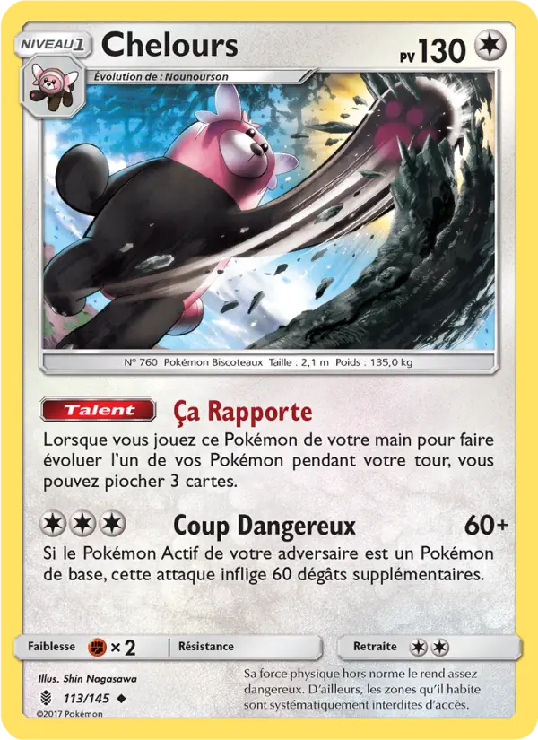 Chelours — Carte Pokémon 113 Gardiens Ascendants