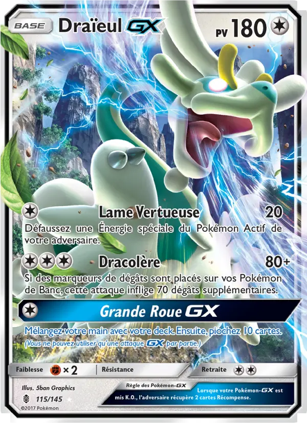 Draïeul GX — Carte Pokémon 115 Gardiens Ascendants