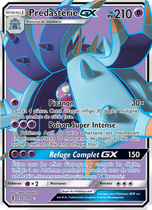 Prédastérie GX — Carte Pokémon 136 Gardiens Ascendants