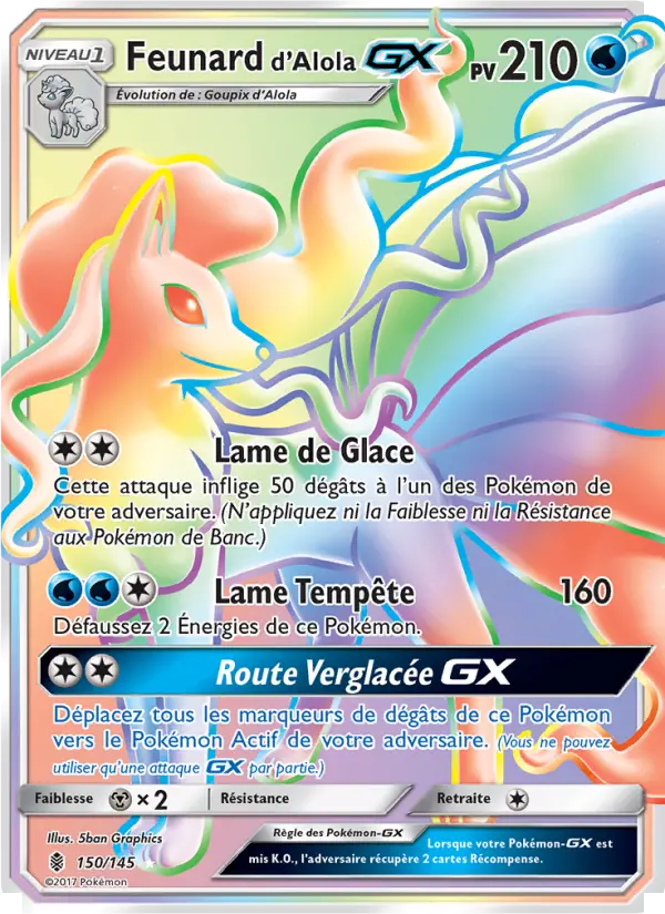 Feunard d’Alola GX — Carte Pokémon 150 Gardiens Ascendants