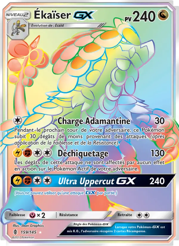 Ékaïser GX — Carte Pokémon 159 Gardiens Ascendants