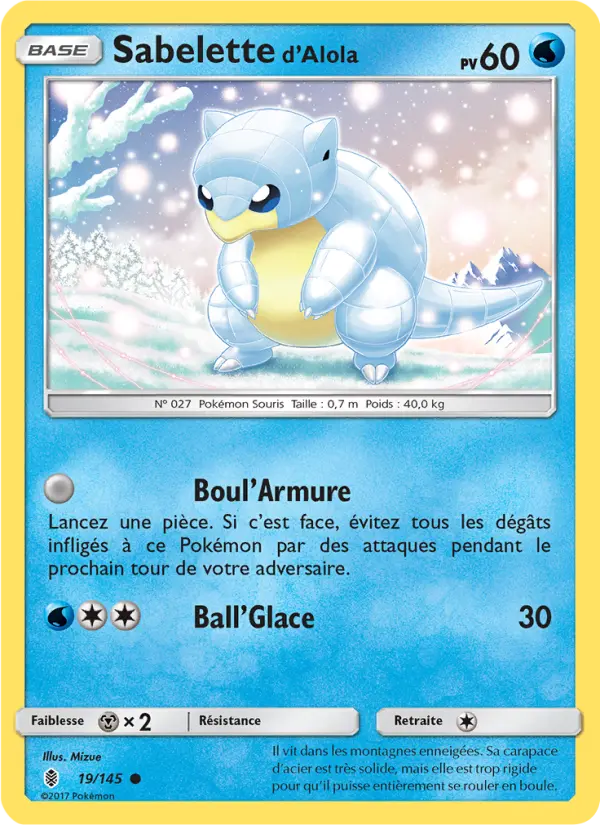 Sabelette d’Alola — Carte Pokémon 19 Gardiens Ascendants