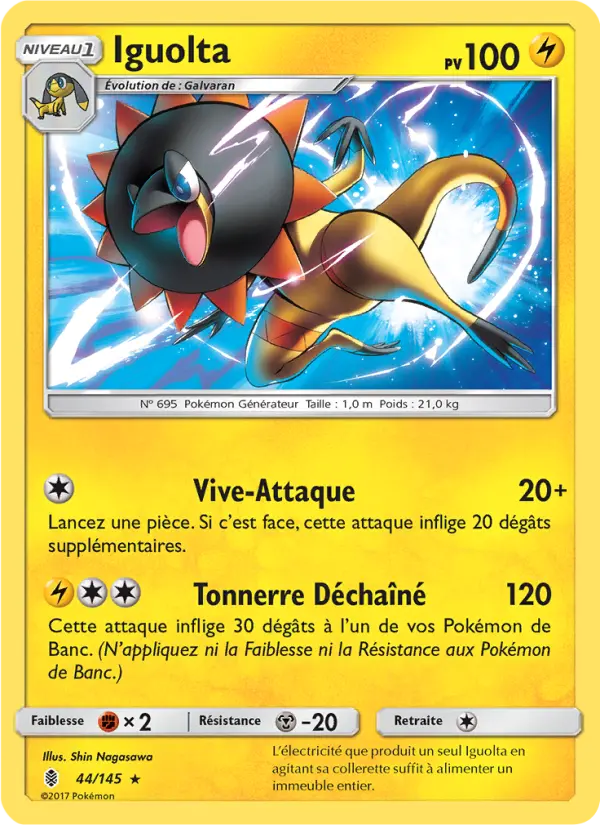 Iguolta — Carte Pokémon 44 Gardiens Ascendants