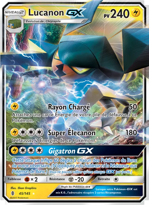 Lucanon GX — Carte Pokémon 45 Gardiens Ascendants