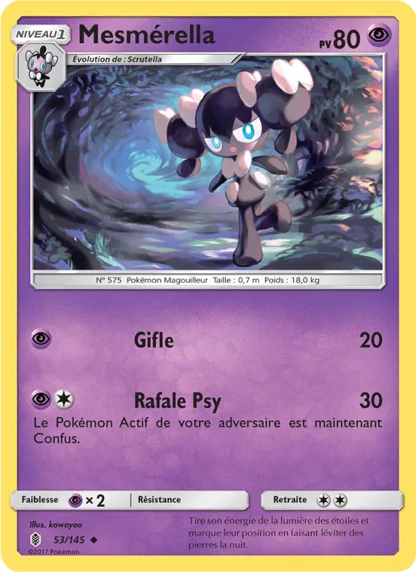 Mesmérella — Carte Pokémon 53 Gardiens Ascendants