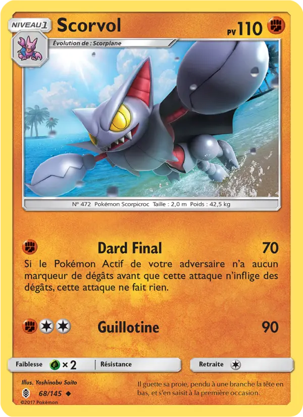 Scorvol — Carte Pokémon 68 Gardiens Ascendants