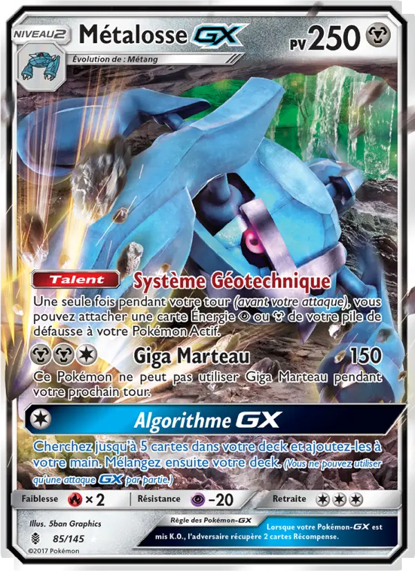 Métalosse GX — Carte Pokémon 85 Gardiens Ascendants