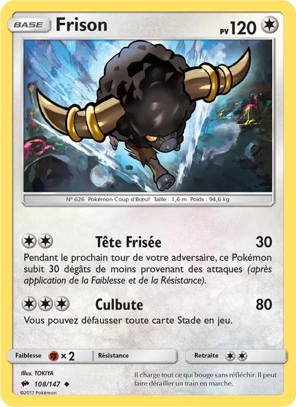 Frison — Carte Pokémon 108 Ombres Ardentes