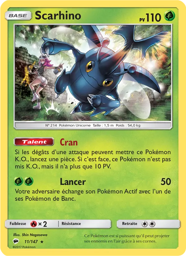 Scarhino — Carte Pokémon 11 Ombres Ardentes