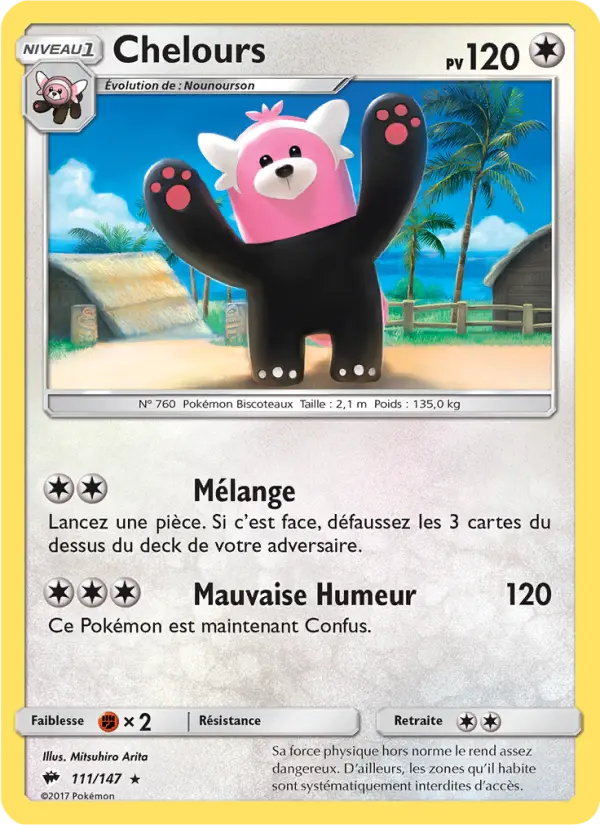 Chelours — Carte Pokémon 111 Ombres Ardentes
