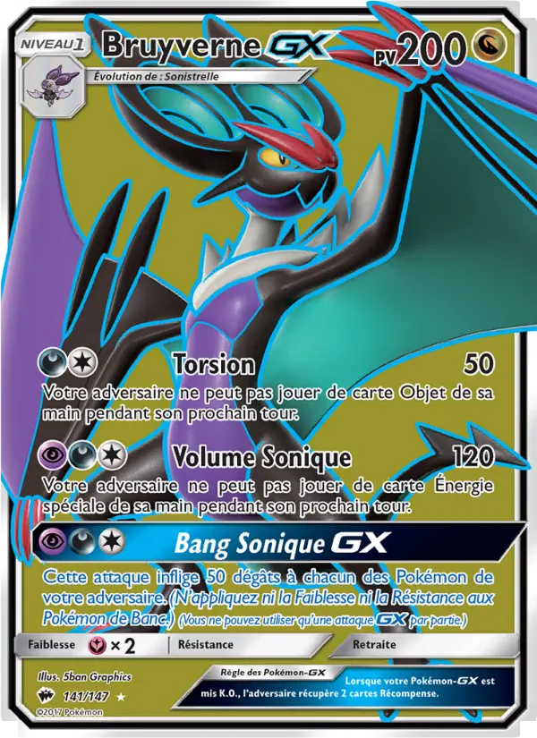 Bruyverne GX — Carte Pokémon 141 Ombres Ardentes