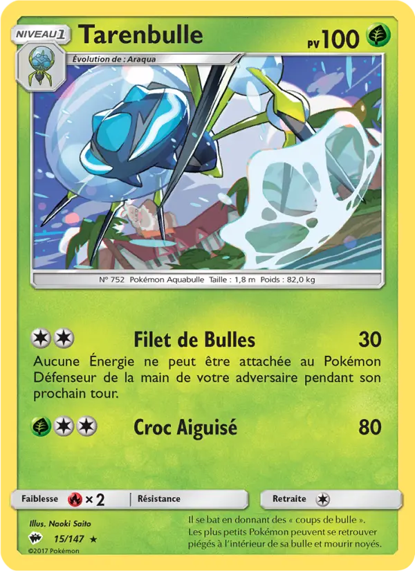 Tarenbulle — Carte Pokémon 15 Ombres Ardentes
