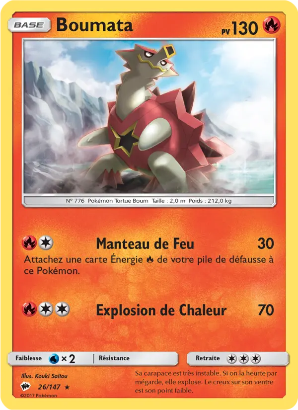 Boumata — Carte Pokémon 26 Ombres Ardentes
