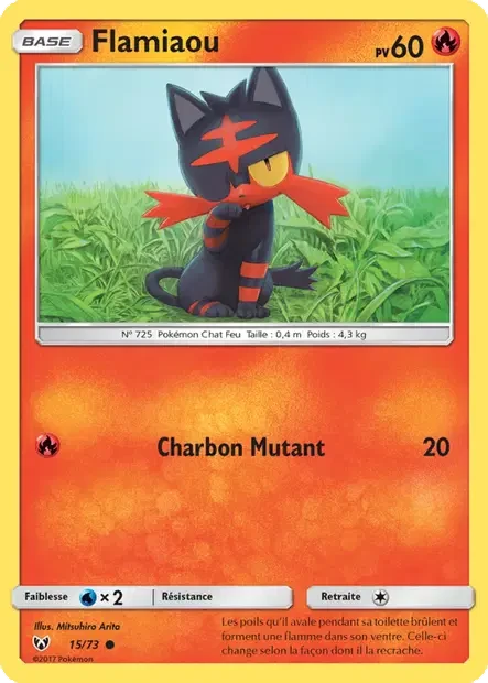 Carte Pokémon Flamiaou sm3.5