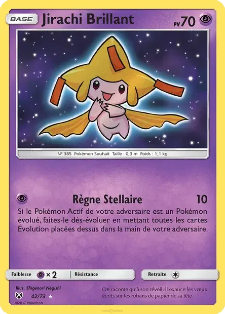 Carte Pokémon Jirachi Brillant sm3.5