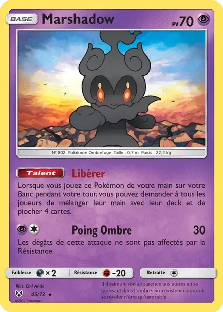 Carte Pokémon Marshadow sm3.5