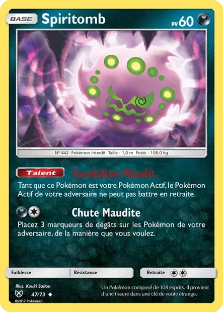 Carte Pokémon Spiritomb sm3.5