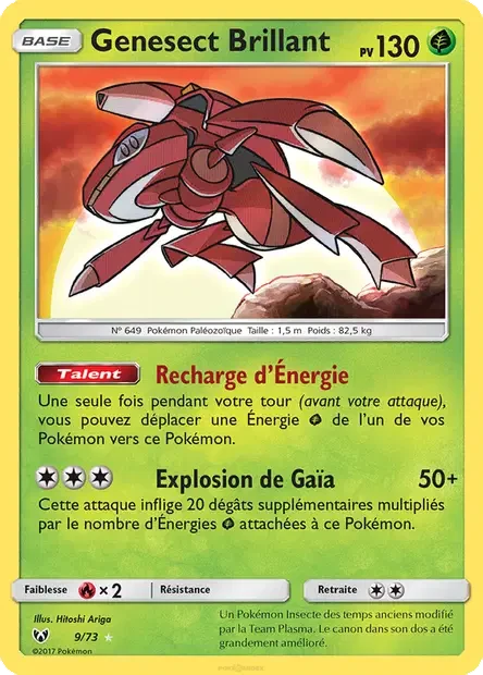 Carte Pokémon Genesect Brillant sm3.5