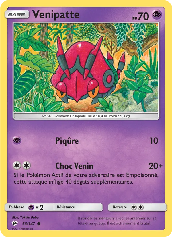 Venipatte — Carte Pokémon 56 Ombres Ardentes
