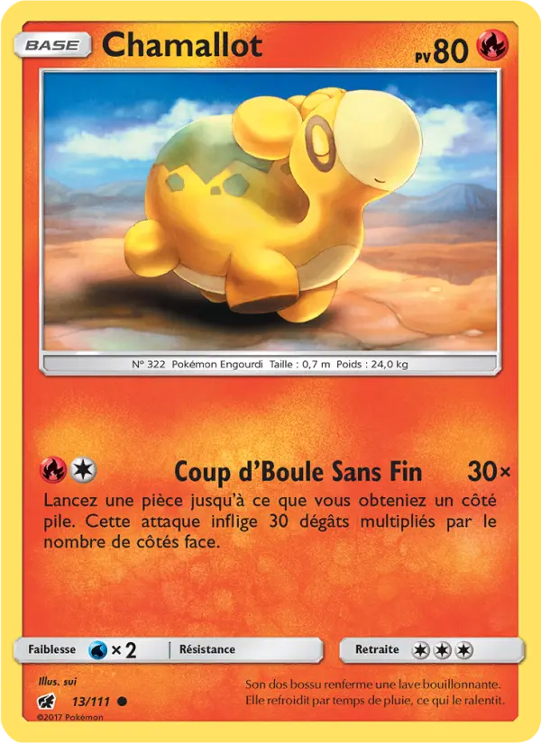 Chamallot — Carte Pokémon 13 Invasion Carmin