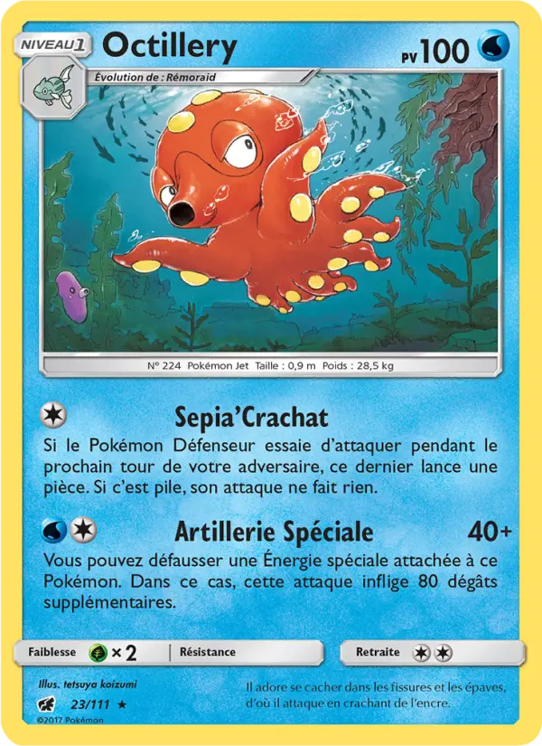 Octillery — Carte Pokémon 23 Invasion Carmin