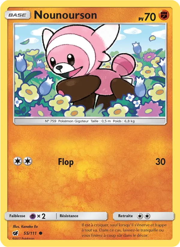 Nounourson — Carte Pokémon 55 Invasion Carmin