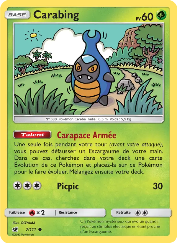 Carabing — Carte Pokémon 7 Invasion Carmin