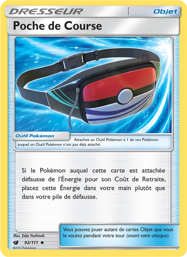 Poche de Course — Carte Pokémon 92 Invasion Carmin