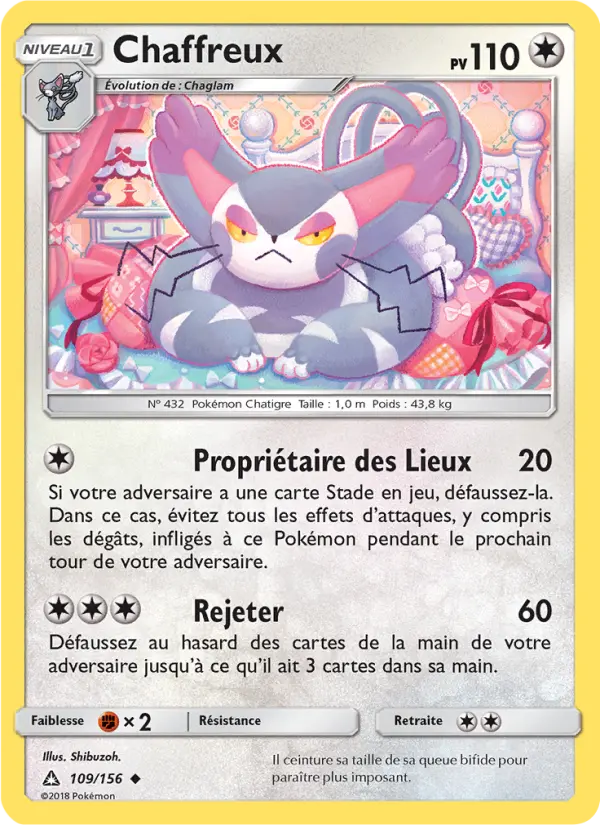 Chaffreux — Carte Pokémon 109 Ultra-Prisme