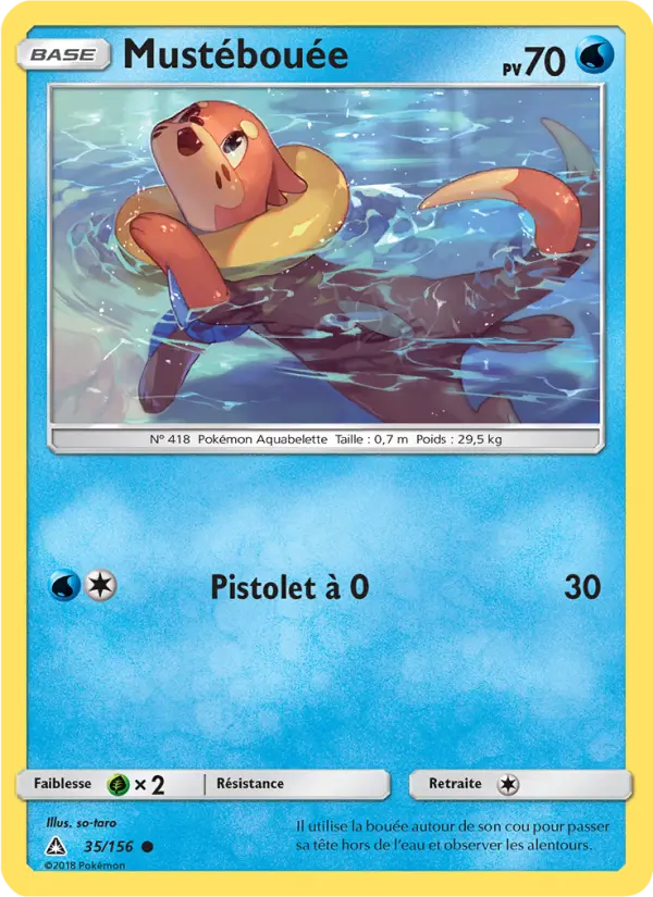 Mustébouée — Carte Pokémon 35 Ultra-Prisme