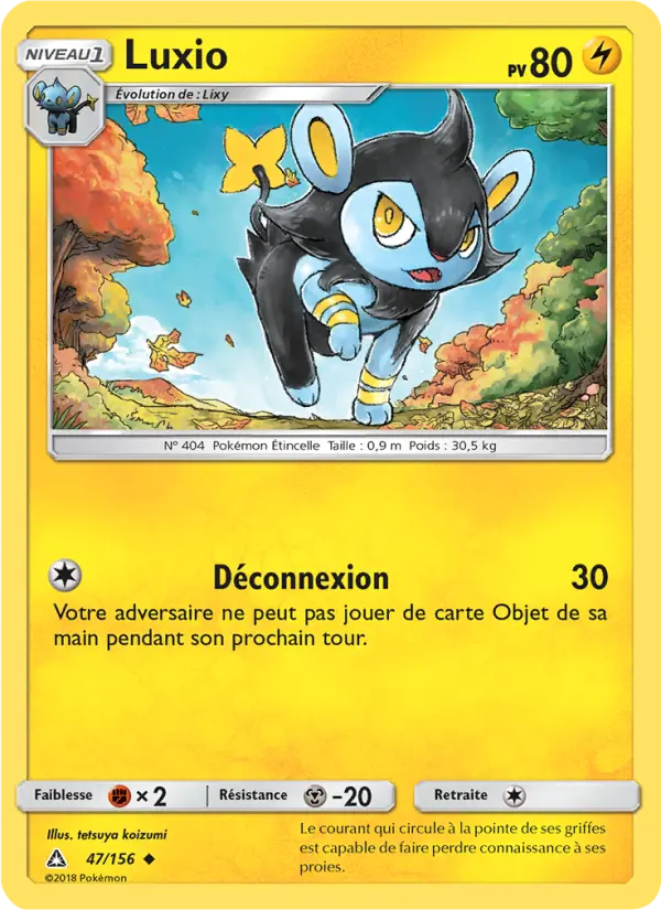 Luxio — Carte Pokémon 47 Ultra-Prisme